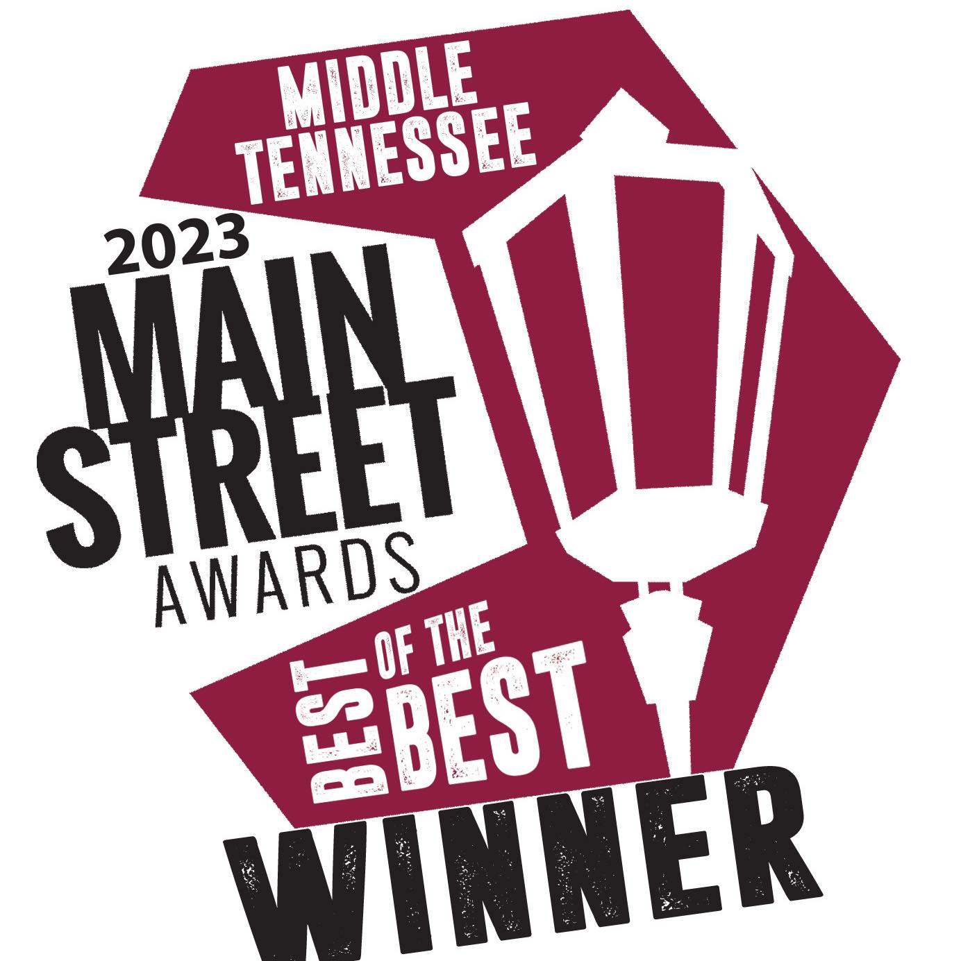 Winner - Best Mover for Main Street Awards
